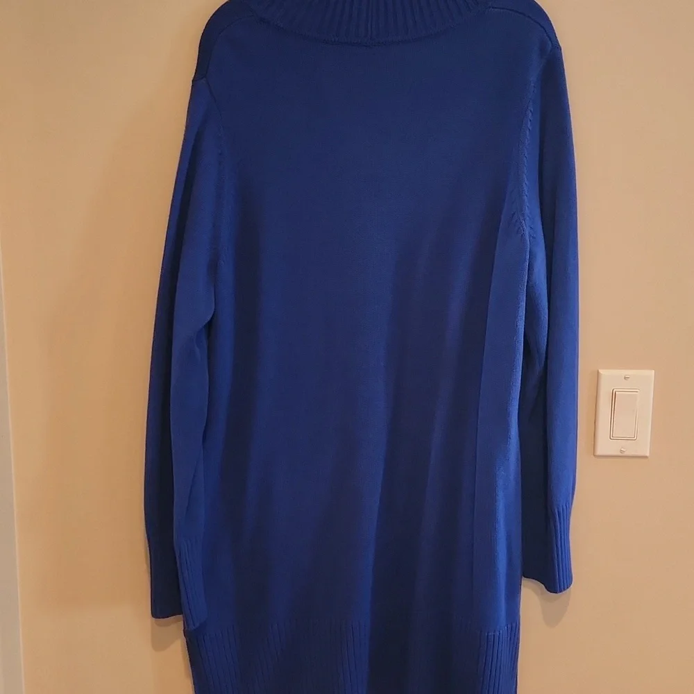 Isaac Mizzrah LiVE Blue V-Neck Women's Sweater Size 1x - Picture 5 of 7